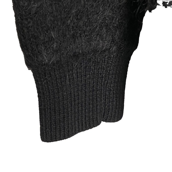 NWOT TALULA x ARITZIA Mohair Merino Wool Blend Black Open Pocket Cardigan XXS - Picture 7 of 16